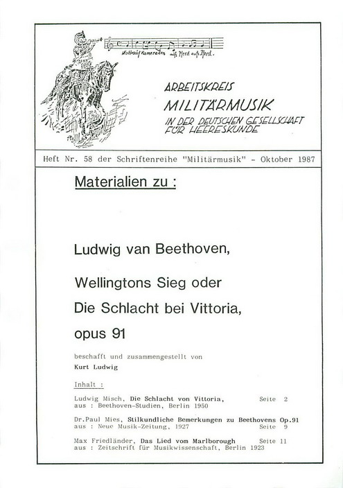 Schriftenreihe "Militärmusik" Nr. 58