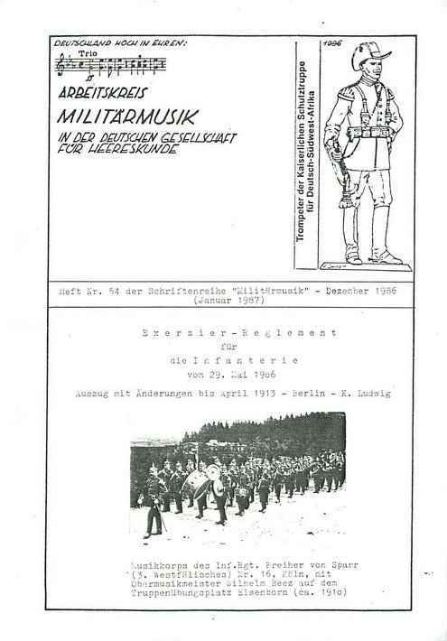 Schriftenreihe "Militärmusik" Nr. 54