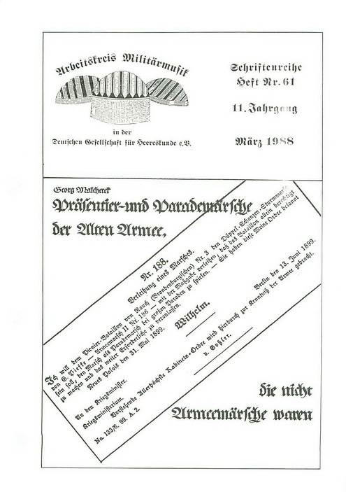 Schriftenreihe "Militärmusik" Nr. 61