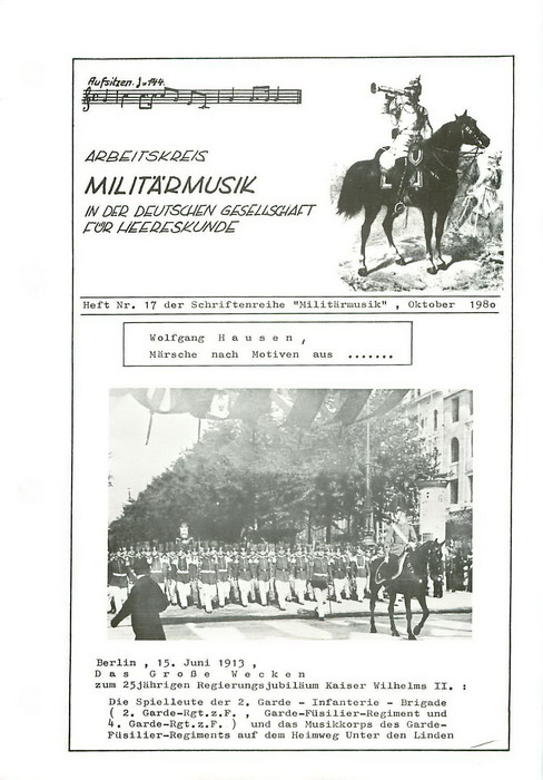Schriftenreihe "Militärmusik" Nr. 17