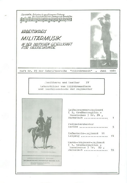 Schriftenreihe "Militärmusik" Nr. 23