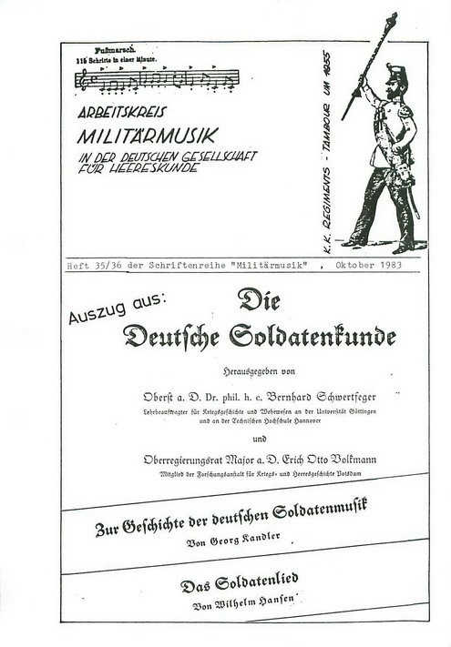 Schriftenreihe "Militärmusik" Nr. 35/36