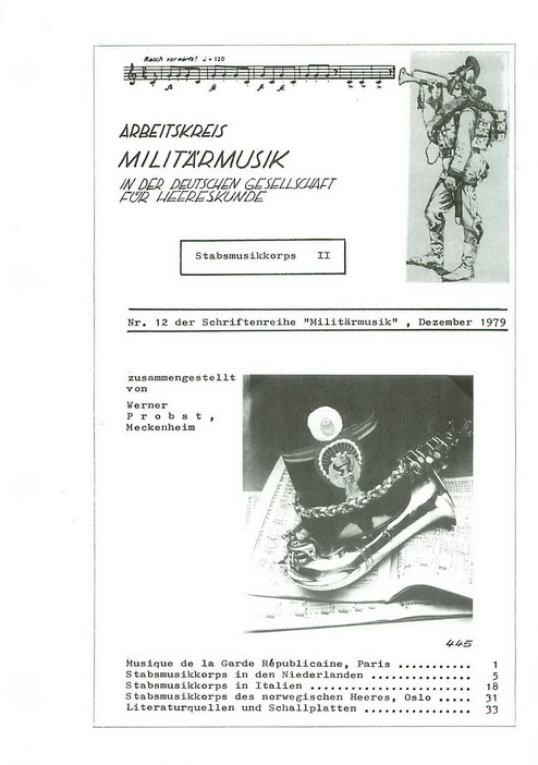 Schriftenreihe "Militärmusik" Nr. 12