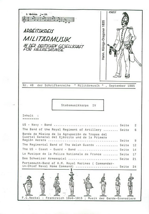 Schriftenreihe "Militärmusik" Nr. 48